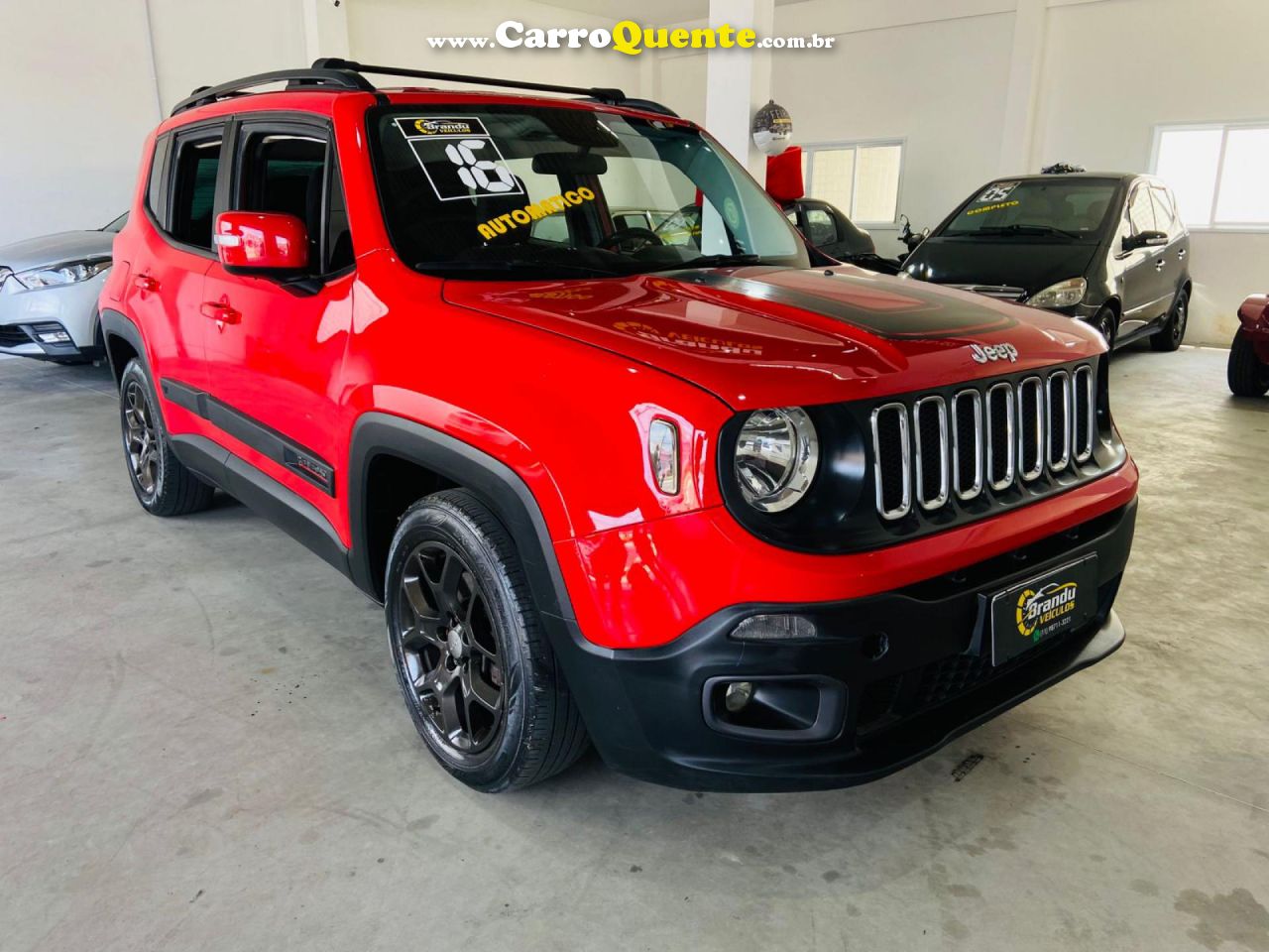 JEEP   RENEGADE LONGITUDE 1.8 4X2 FLEX 16V AUT.   BRANCO 2016 1.8 FLEX - Loja