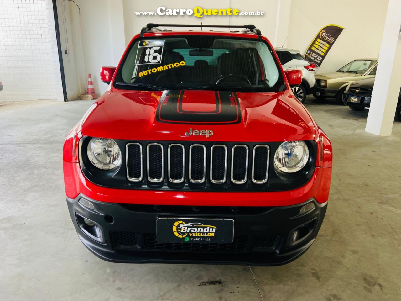 JEEP   RENEGADE LONGITUDE 1.8 4X2 FLEX 16V AUT.   BRANCO 2016 1.8 FLEX - Loja