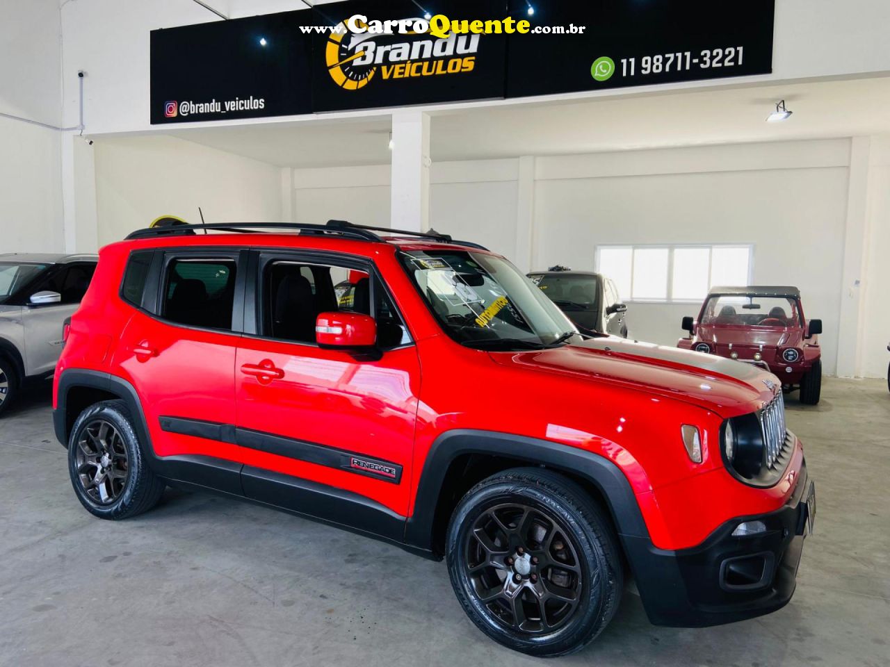 JEEP   RENEGADE LONGITUDE 1.8 4X2 FLEX 16V AUT.   BRANCO 2016 1.8 FLEX - Loja