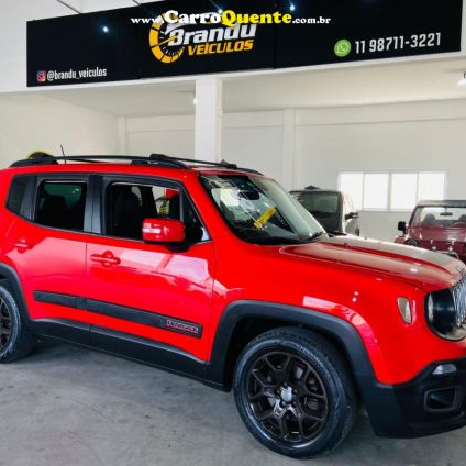 JEEP   RENEGADE LONGITUDE 1.8 4X2 FLEX 16V AUT.   BRANCO 2016 1.8 FLEX