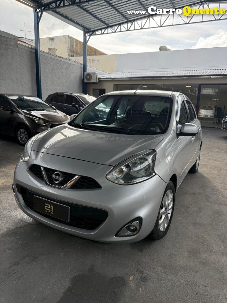 NISSAN   MARCH SV 1.6 16V FLEXSTART 5P AUT.   PRATA 2017 1.6 GASOLINA - Loja