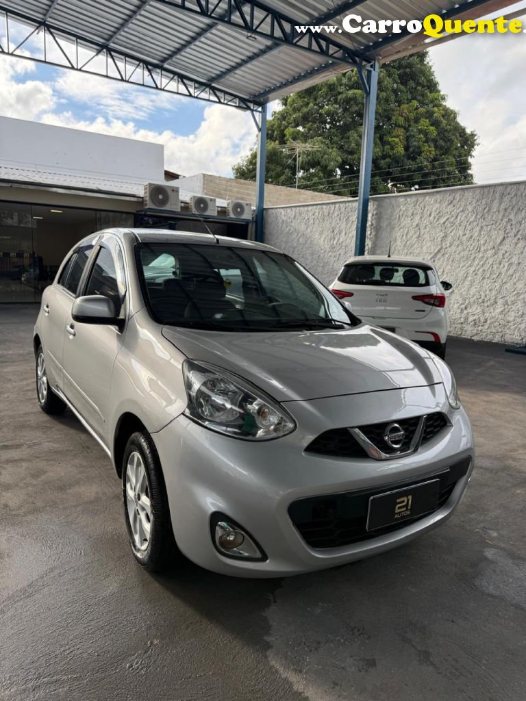 NISSAN   MARCH SV 1.6 16V FLEXSTART 5P AUT.   PRATA 2017 1.6 GASOLINA - Loja