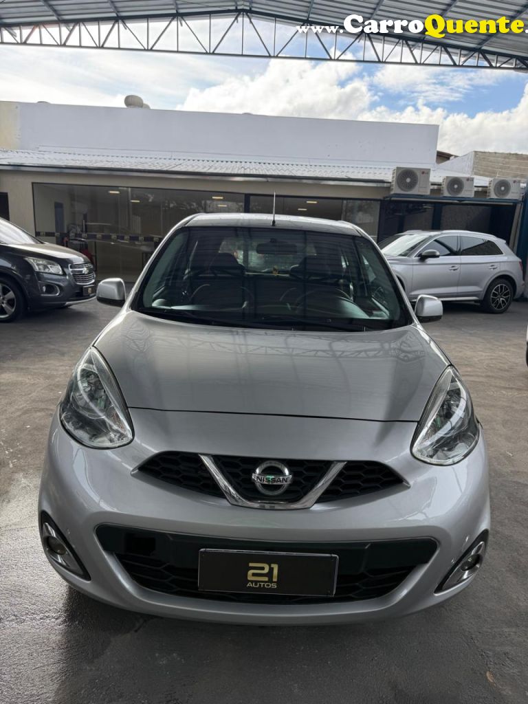 NISSAN   MARCH SV 1.6 16V FLEXSTART 5P AUT.   PRATA 2017 1.6 GASOLINA - Loja