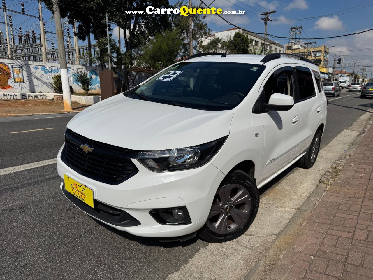 CHEVROLET   SPIN LTZ 1.8 8V ECONO.FLEX 5P AUT.   BRANCO 2023 1.8 FLEX - Loja
