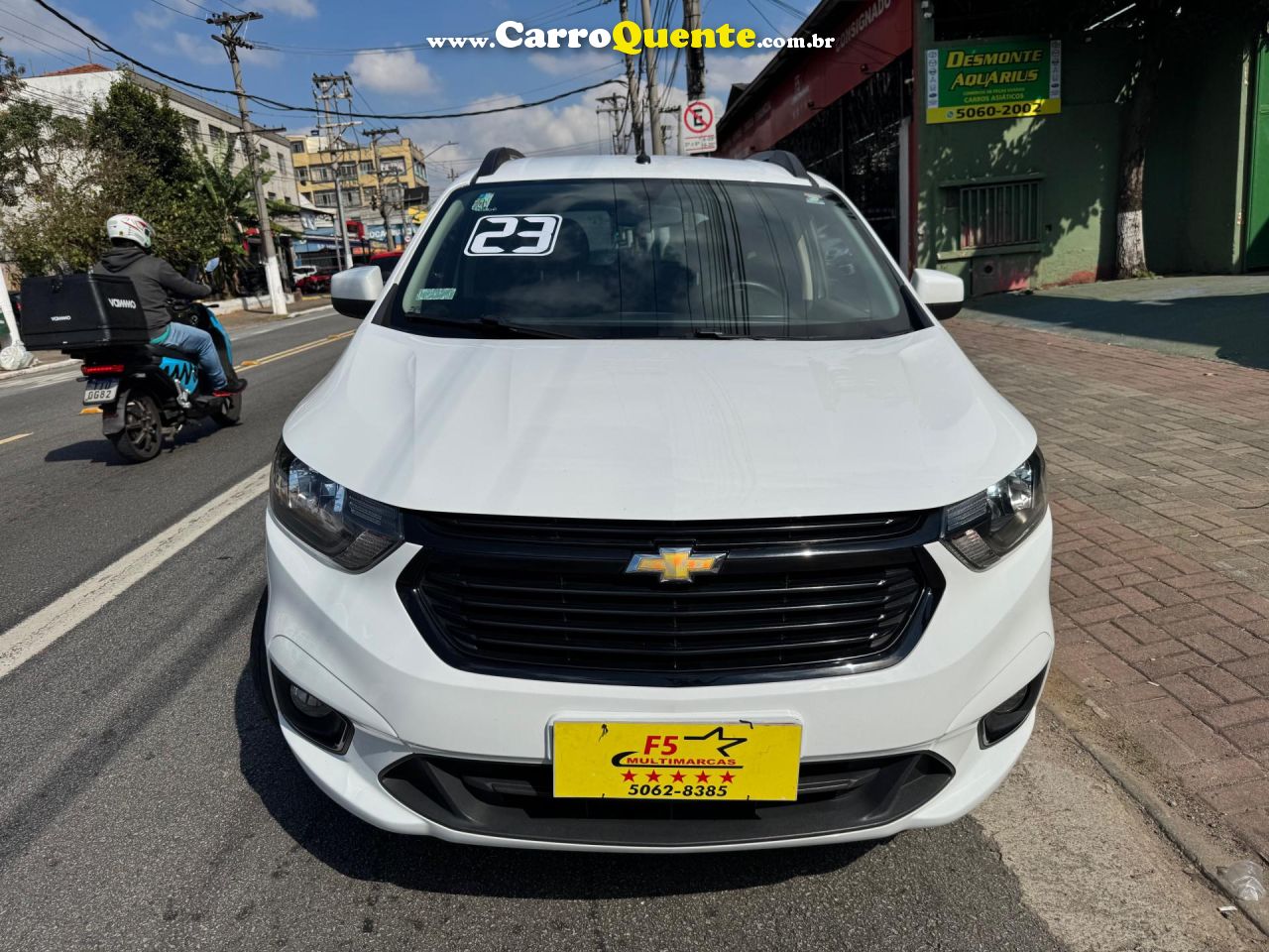 CHEVROLET   SPIN LTZ 1.8 8V ECONO.FLEX 5P AUT.   BRANCO 2023 1.8 FLEX - Loja