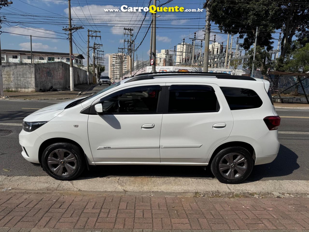 CHEVROLET   SPIN LTZ 1.8 8V ECONO.FLEX 5P AUT.   BRANCO 2023 1.8 FLEX - Loja