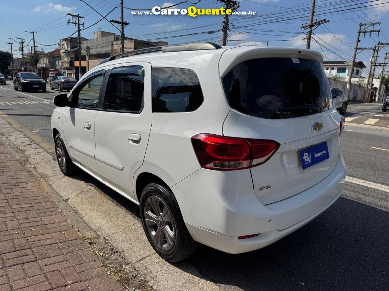 CHEVROLET   SPIN LTZ 1.8 8V ECONO.FLEX 5P AUT.   BRANCO 2023 1.8 FLEX - Loja