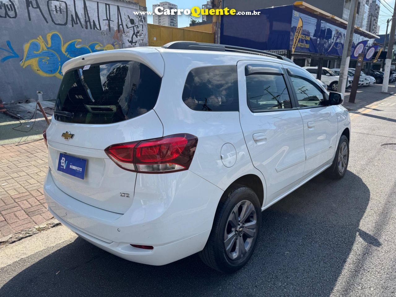 CHEVROLET   SPIN LTZ 1.8 8V ECONO.FLEX 5P AUT.   BRANCO 2023 1.8 FLEX - Loja