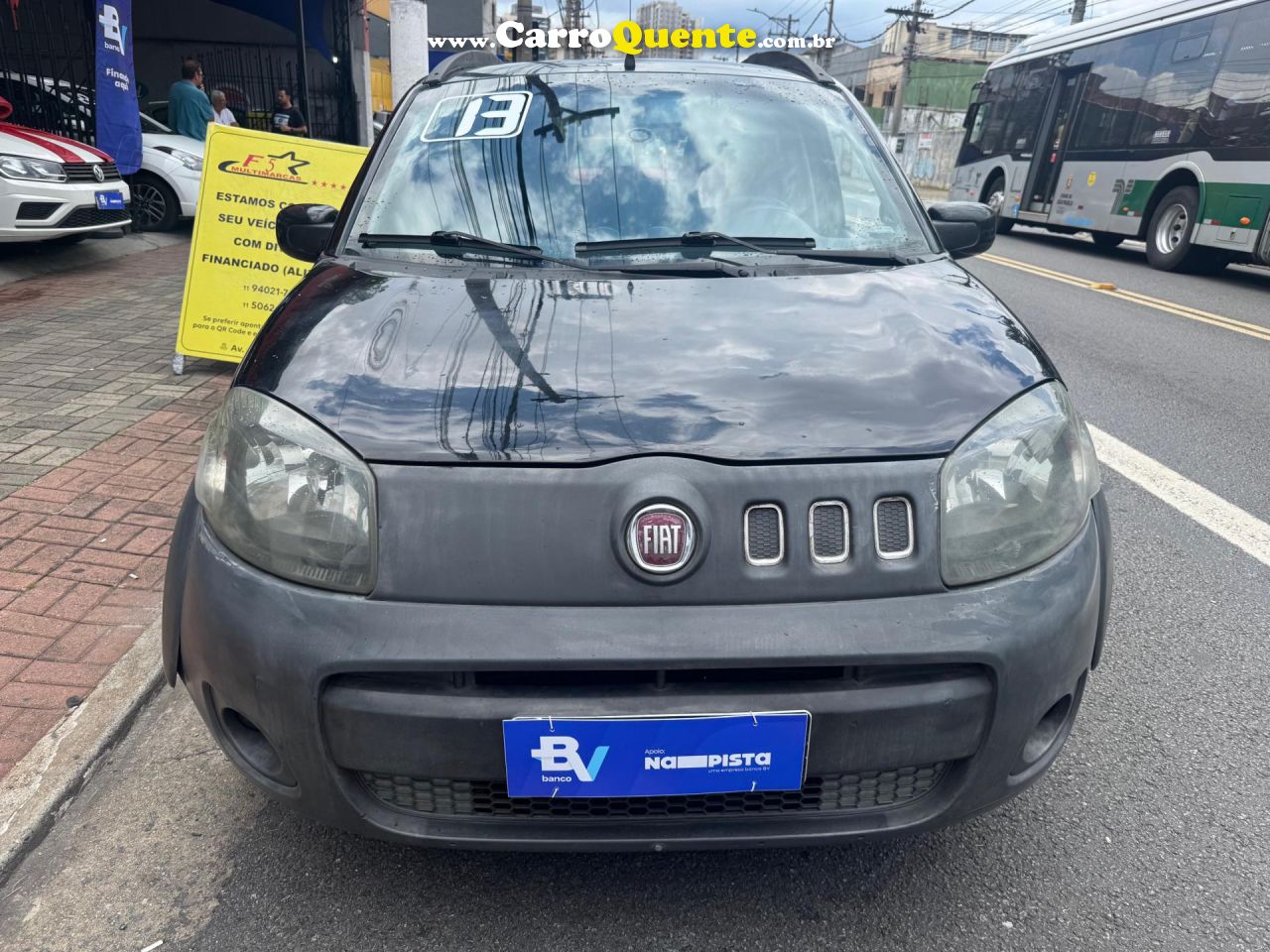 FIAT   UNO WAY 1.0 EVO FIRE FLEX 8V 5P   PRETO 2013 1.0 FLEX - Loja