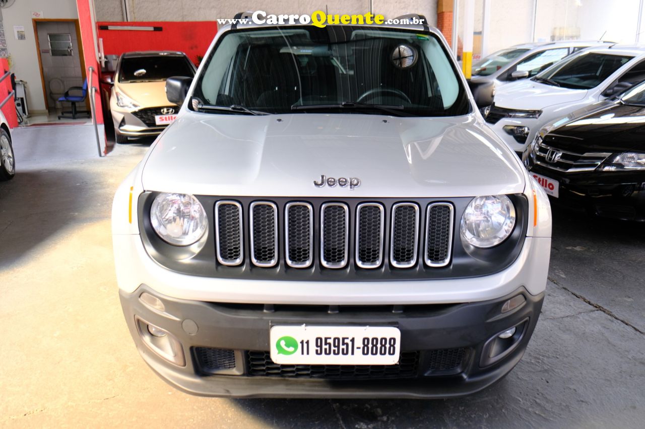 JEEP   RENEGADE SPORT 1.8 4X2 FLEX 16V AUT.   PRATA 2018 1.8 FLEX - Loja