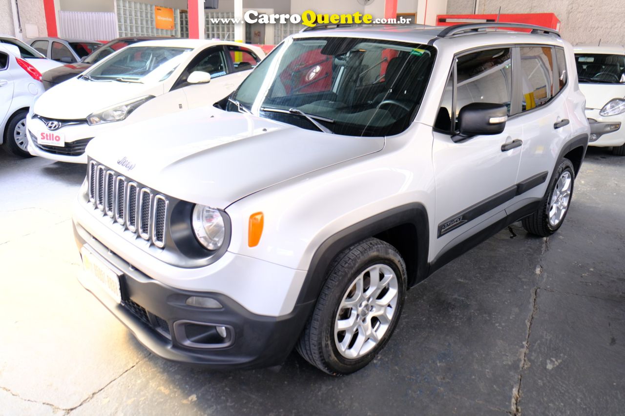JEEP   RENEGADE SPORT 1.8 4X2 FLEX 16V AUT.   PRATA 2018 1.8 FLEX - Loja
