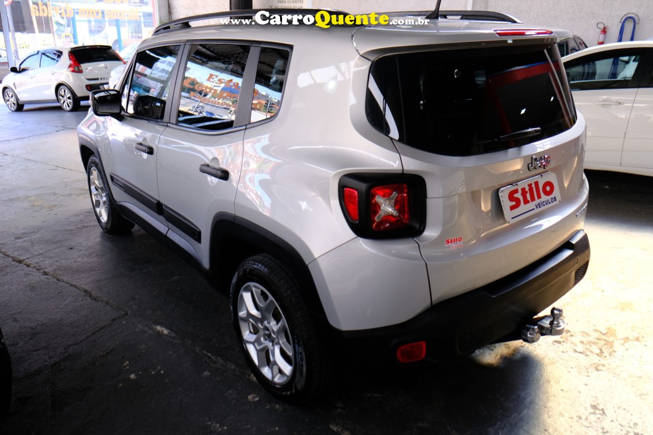 JEEP   RENEGADE SPORT 1.8 4X2 FLEX 16V AUT.   PRATA 2018 1.8 FLEX - Loja