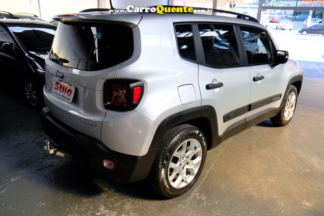 JEEP   RENEGADE SPORT 1.8 4X2 FLEX 16V AUT.   PRATA 2018 1.8 FLEX - Loja