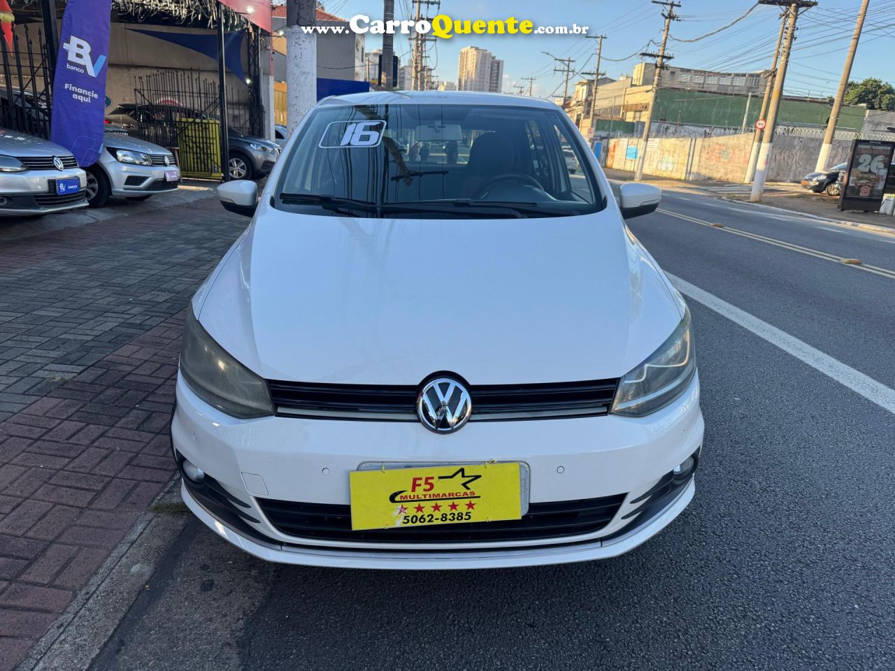 VOLKSWAGEN   FOX COMFORTLINE 1.6 FLEX 8V 5P   BRANCO 2016 1.6 FLEX - Loja