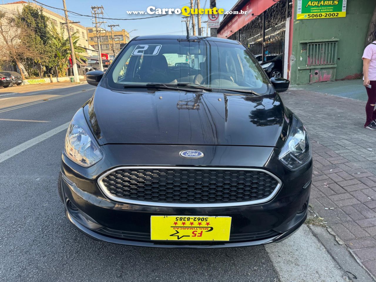 FORD   KA 1.0 SESE PLUS TIVCT FLEX 5P   PRETO 2021 1.0 FLEX - Loja