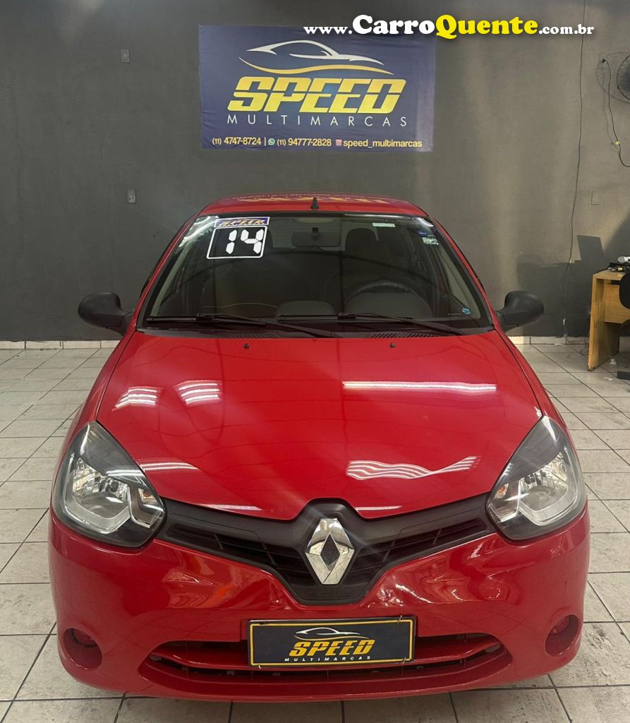 RENAULT   CLIO RNALIZÉEXPR.1.0 HI-POWER 16V 5P   VERMELHO 2014 1.0 FLEX - Loja
