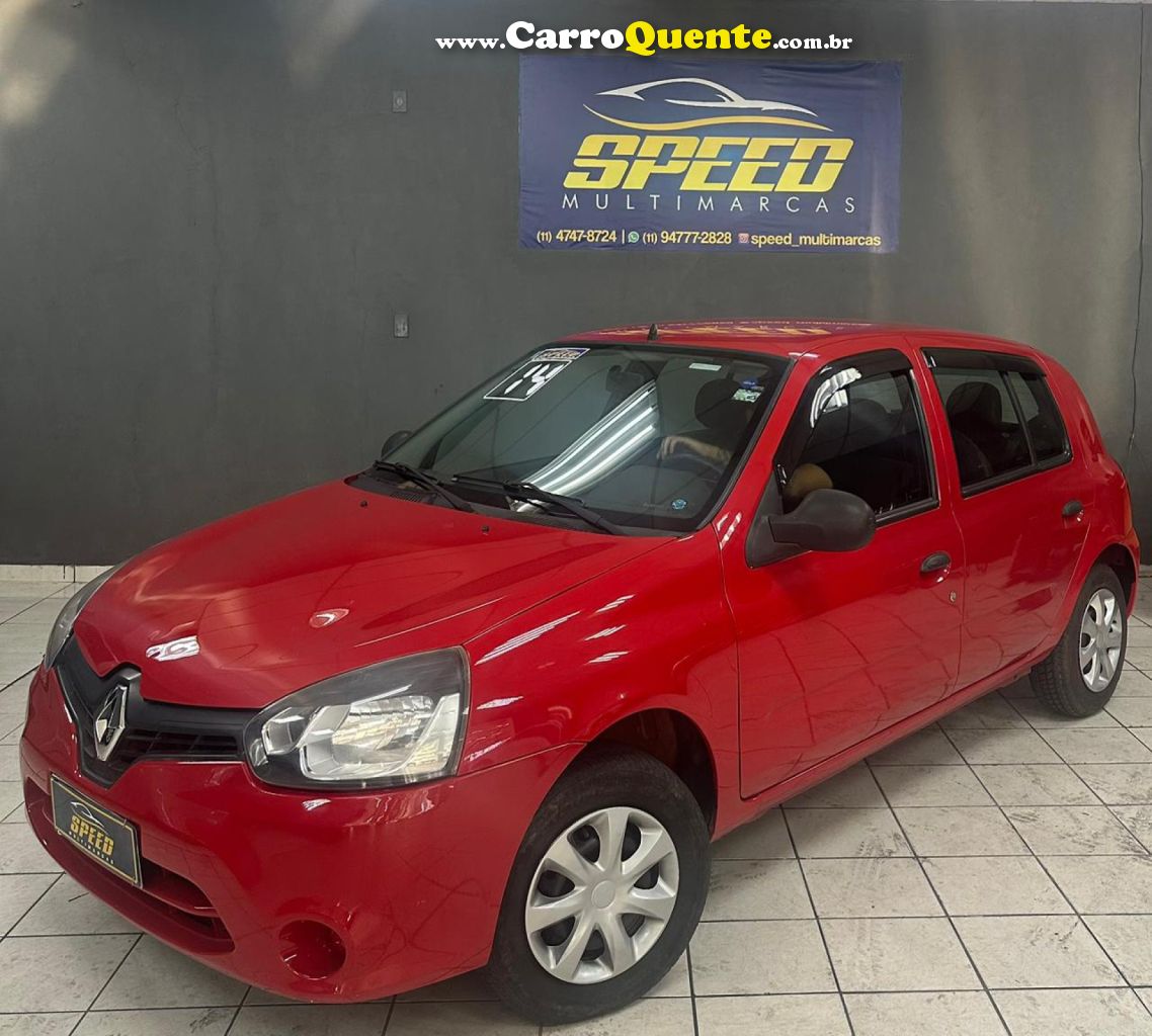 RENAULT   CLIO RNALIZÉEXPR.1.0 HI-POWER 16V 5P   VERMELHO 2014 1.0 FLEX - Loja