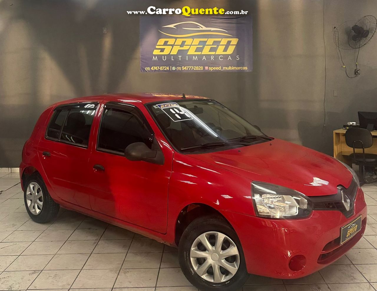 RENAULT   CLIO RNALIZÉEXPR.1.0 HI-POWER 16V 5P   VERMELHO 2014 1.0 FLEX - Loja