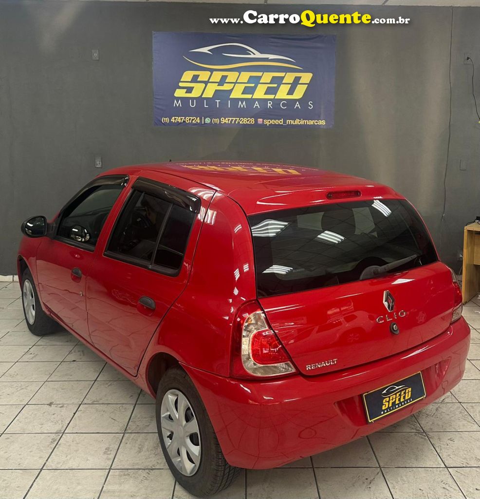 RENAULT   CLIO RNALIZÉEXPR.1.0 HI-POWER 16V 5P   VERMELHO 2014 1.0 FLEX - Loja