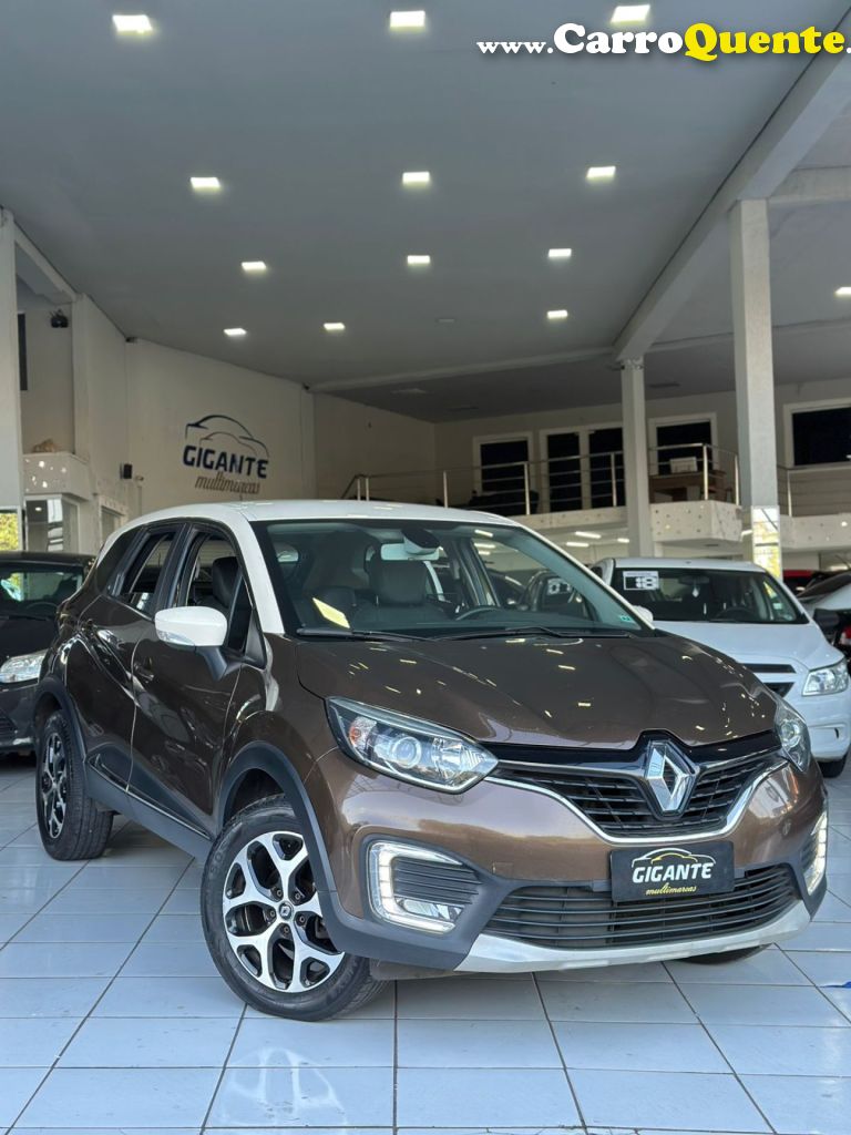 RENAULT   CAPTUR INTENSE 1.6 16V FLEX 5P AUT.   MARROM 2018 1.6 FLEX - Loja