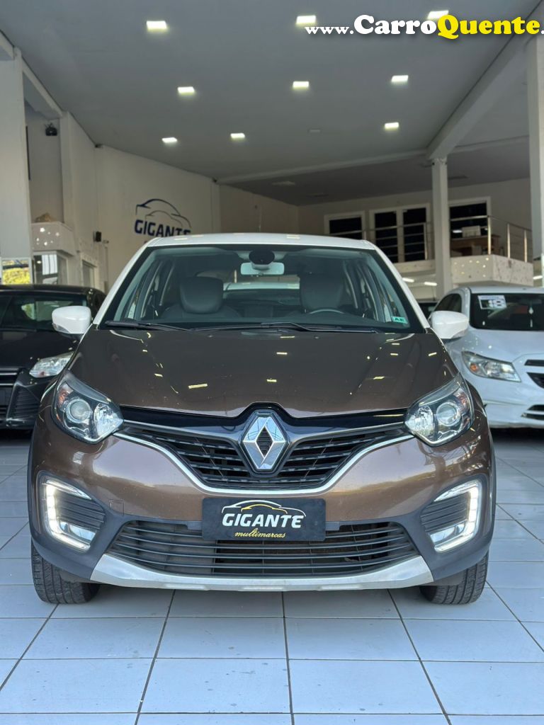RENAULT   CAPTUR INTENSE 1.6 16V FLEX 5P AUT.   MARROM 2018 1.6 FLEX - Loja