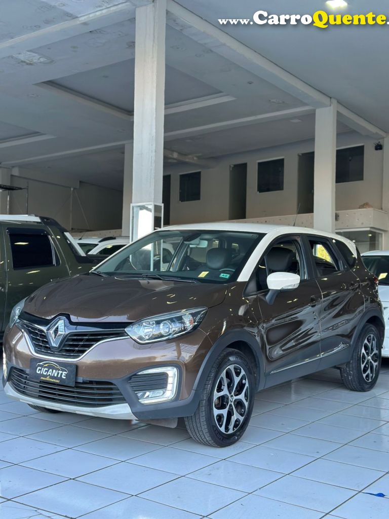 RENAULT   CAPTUR INTENSE 1.6 16V FLEX 5P AUT.   MARROM 2018 1.6 FLEX - Loja