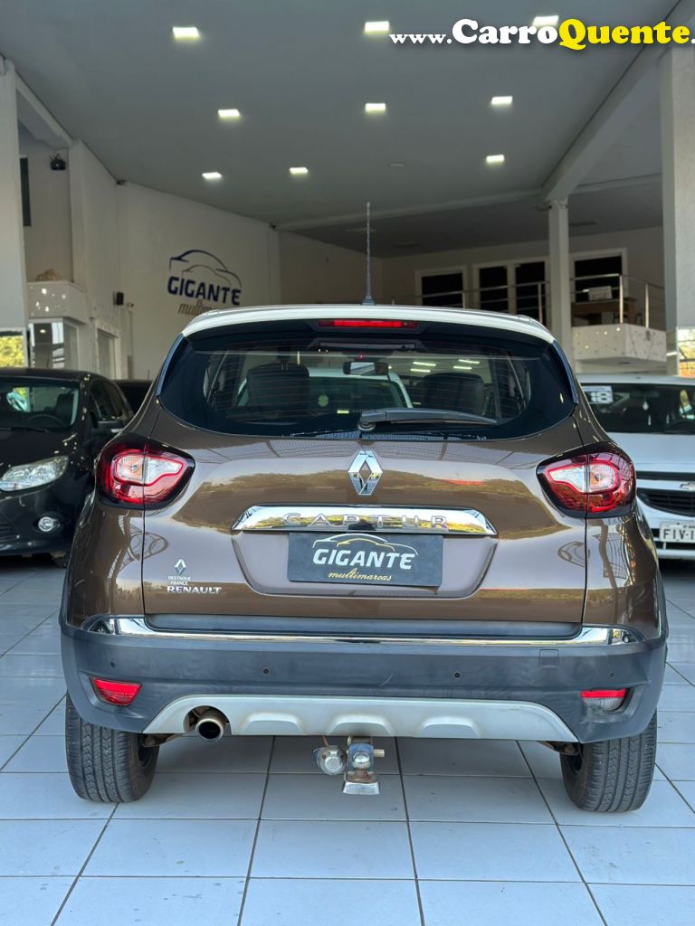 RENAULT   CAPTUR INTENSE 1.6 16V FLEX 5P AUT.   MARROM 2018 1.6 FLEX - Loja
