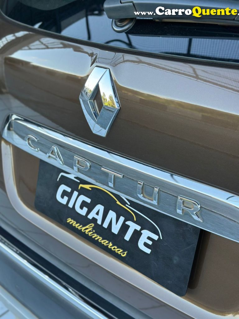 RENAULT   CAPTUR INTENSE 1.6 16V FLEX 5P AUT.   MARROM 2018 1.6 FLEX - Loja
