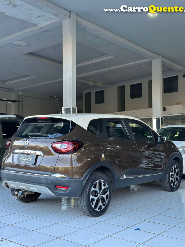 RENAULT   CAPTUR INTENSE 1.6 16V FLEX 5P AUT.   MARROM 2018 1.6 FLEX - Loja