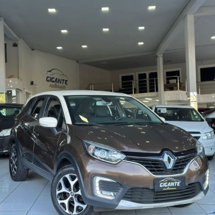 RENAULT   CAPTUR INTENSE 1.6 16V FLEX 5P AUT.   MARROM 2018 1.6 FLEX