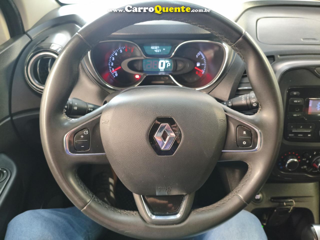 RENAULT   CAPTUR LIFE 1.6 16V FLEX 5P AUT.(PCD)   BRANCO 2018 1.6 FLEX - Loja