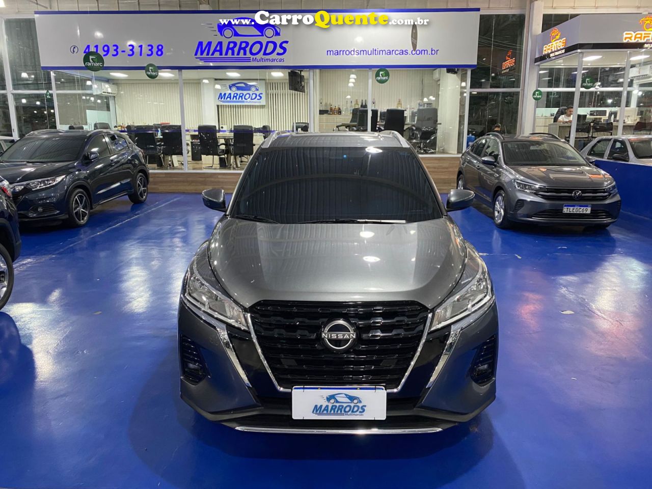 NISSAN   KICKS SENSE 1.6 16V FLEX AUT.   CINZA 2024 1.6 FLEX - Loja