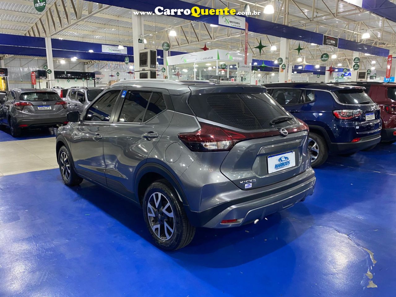 NISSAN   KICKS SENSE 1.6 16V FLEX AUT.   CINZA 2024 1.6 FLEX - Loja