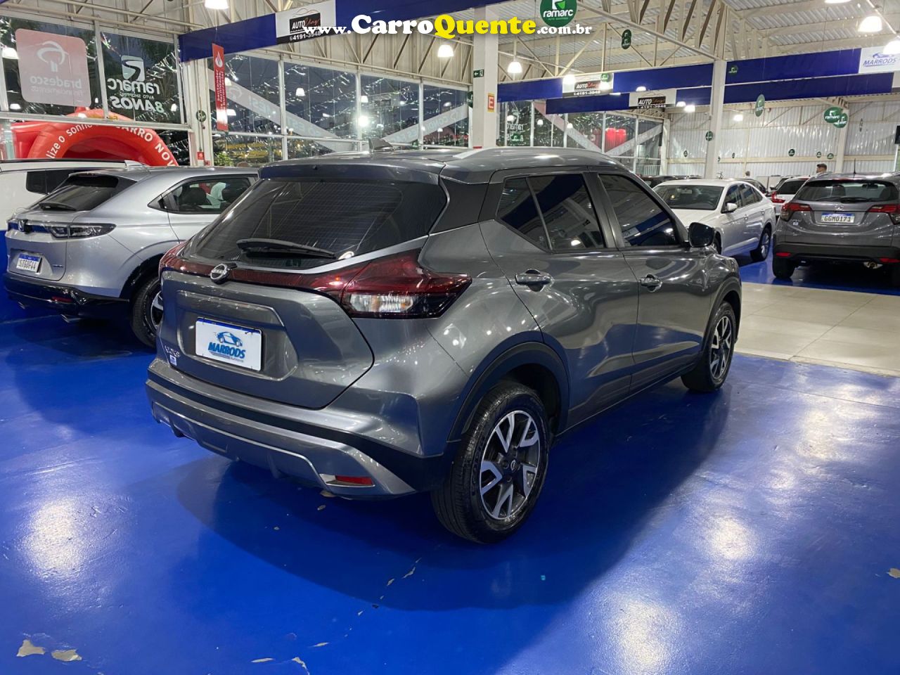 NISSAN   KICKS SENSE 1.6 16V FLEX AUT.   CINZA 2024 1.6 FLEX - Loja