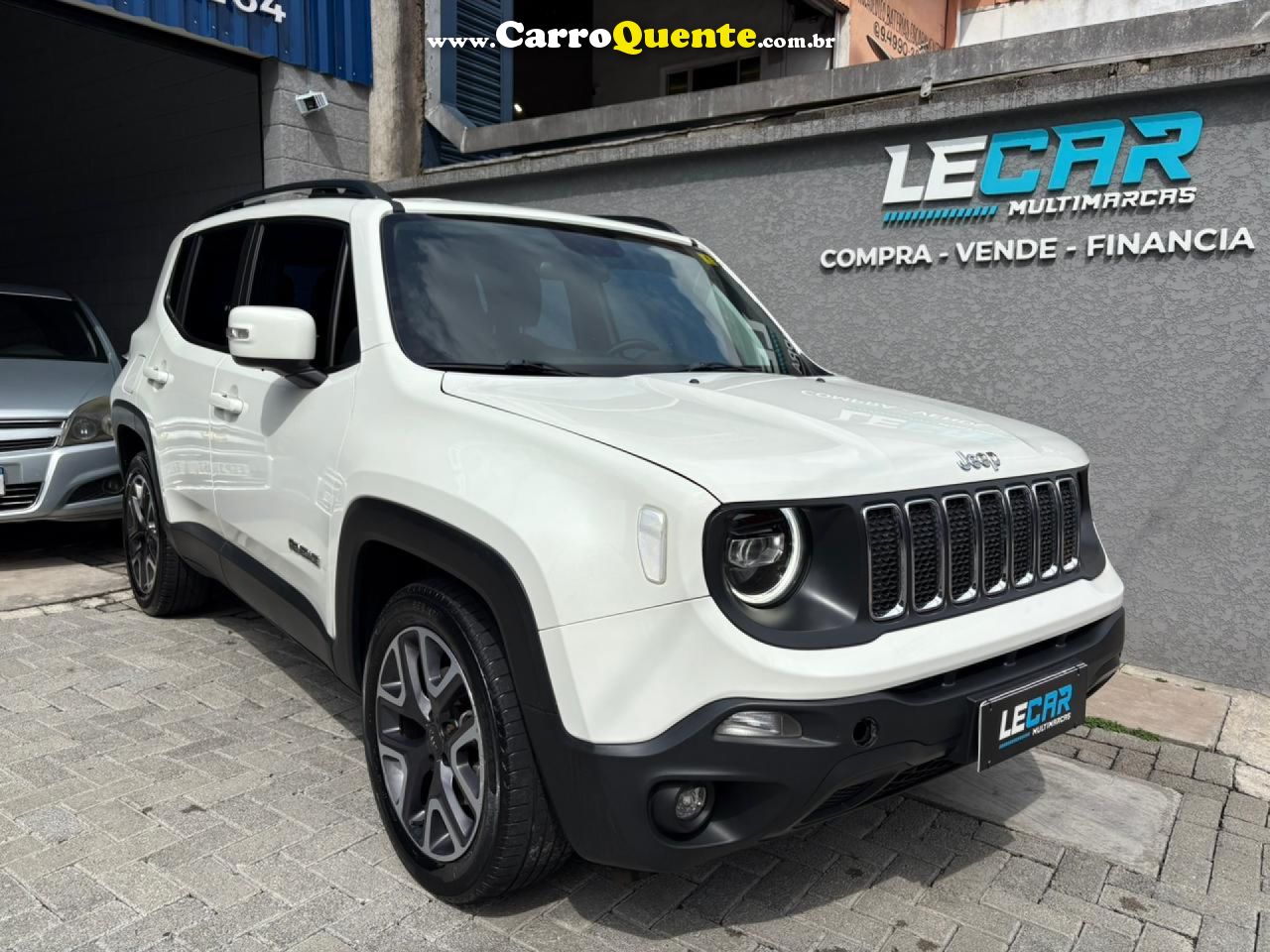 JEEP   RENEGADE LONGITUDE 1.8 4X2 FLEX 16V AUT.   BRANCO 2021 1.8 FLEX - Loja