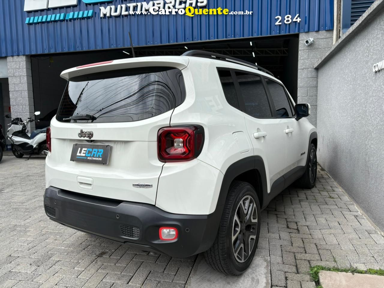 JEEP   RENEGADE LONGITUDE 1.8 4X2 FLEX 16V AUT.   BRANCO 2021 1.8 FLEX - Loja
