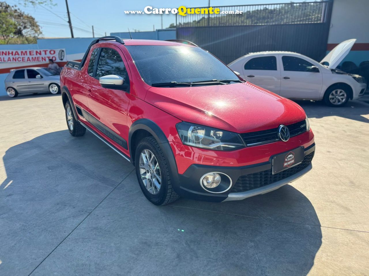 VOLKSWAGEN   SAVEIRO CROSS 1.6 MI TOTAL FLEX 8V CE   VERMELHO 2014 1.6 FLEX - Loja