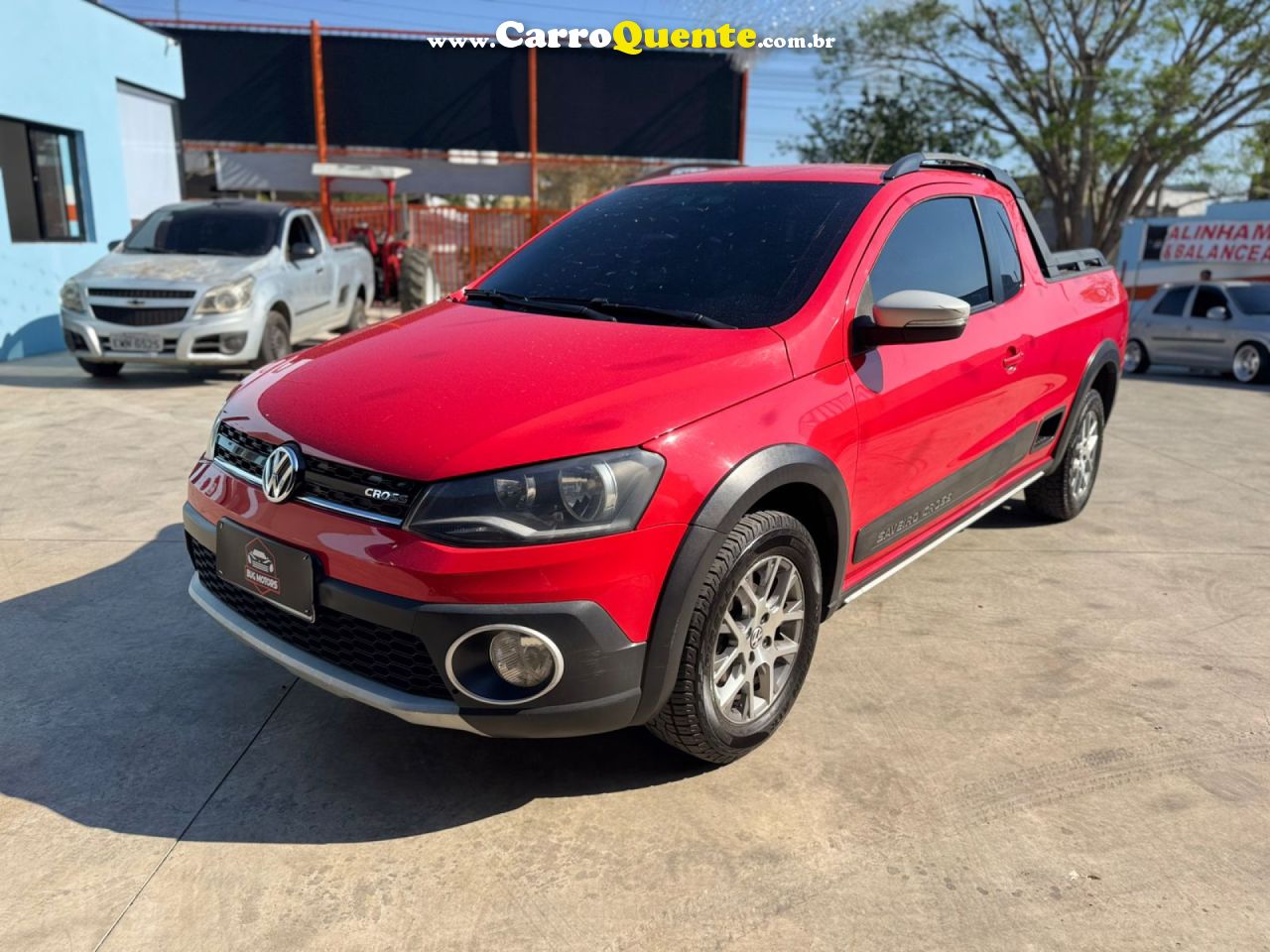 VOLKSWAGEN   SAVEIRO CROSS 1.6 MI TOTAL FLEX 8V CE   VERMELHO 2014 1.6 FLEX - Loja