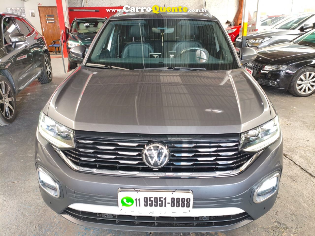 VOLKSWAGEN   T-CROSS HIG. 250 TSI 1.4 FLEX 16V 5P AUT   CINZA 2022 1.4 FLEX - Loja
