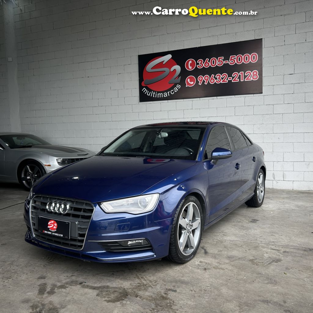 AUDI   A3 SED.1.81.8 AMBIT.16V TB FSI S-TRONIC   AZUL 2015 1.8 GASOLINA - Loja