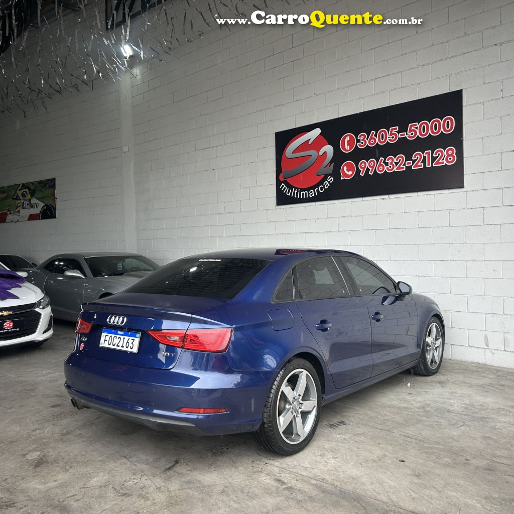 AUDI   A3 SED.1.81.8 AMBIT.16V TB FSI S-TRONIC   AZUL 2015 1.8 GASOLINA - Loja
