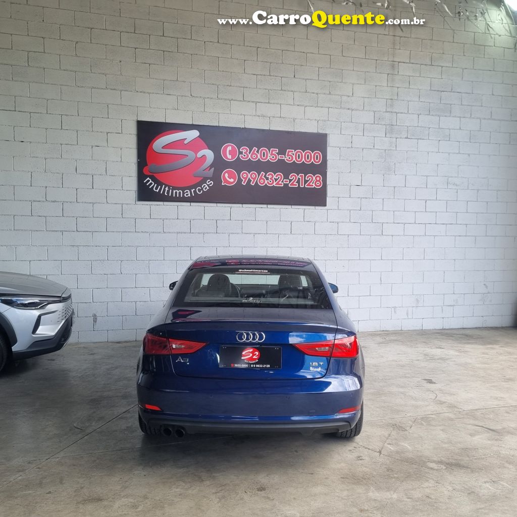AUDI   A3 SED.1.81.8 AMBIT.16V TB FSI S-TRONIC   AZUL 2015 1.8 GASOLINA - Loja