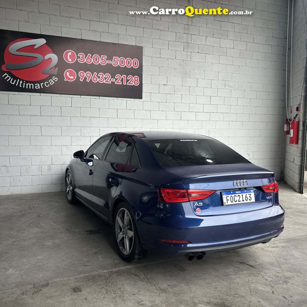 AUDI   A3 SED.1.81.8 AMBIT.16V TB FSI S-TRONIC   AZUL 2015 1.8 GASOLINA - Loja