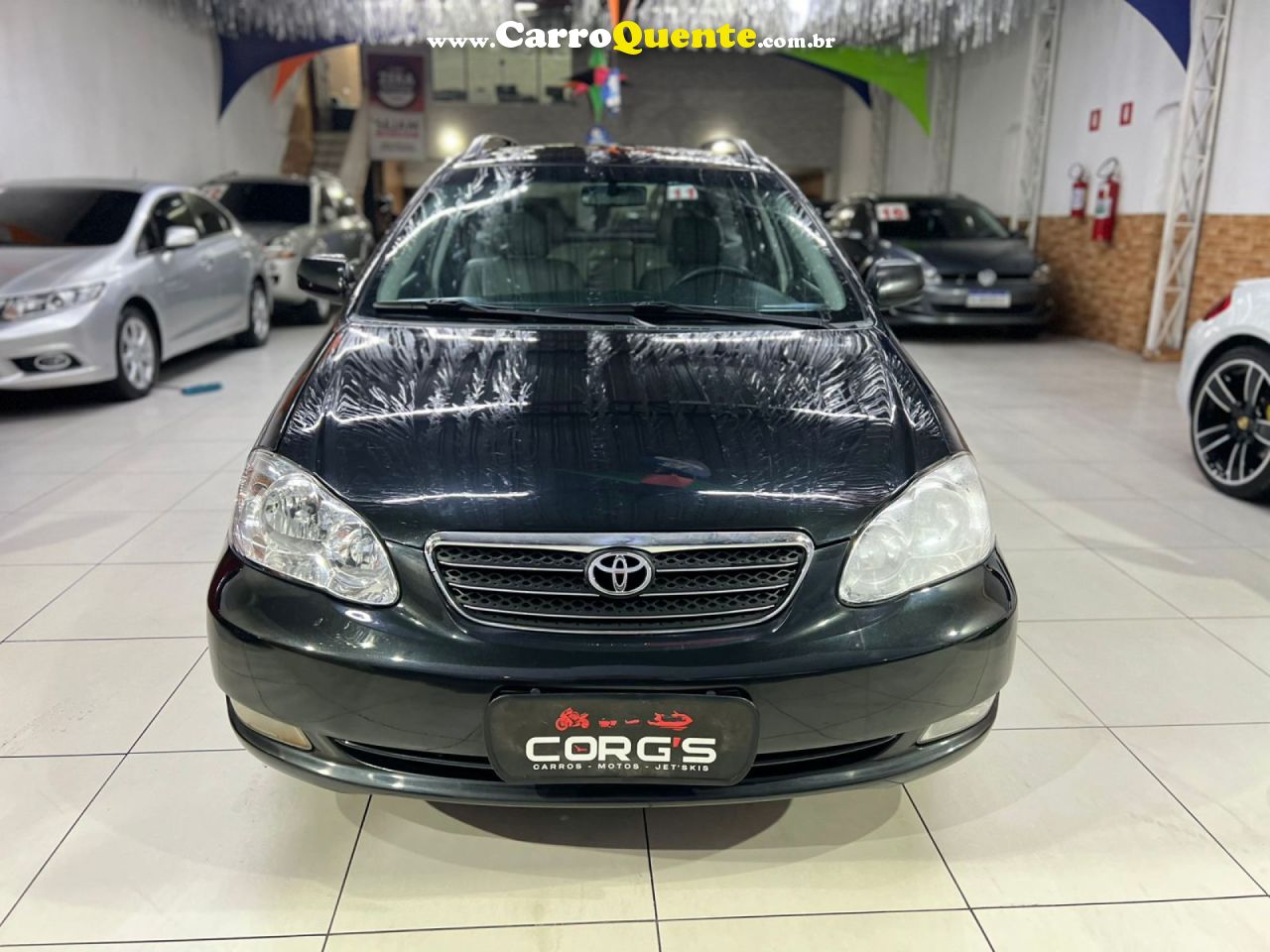 TOYOTA   COROLLA FIELDER SW S  1.8 16V 136CV AUT   PRETO 2007 1.8 GASOLINA - Loja