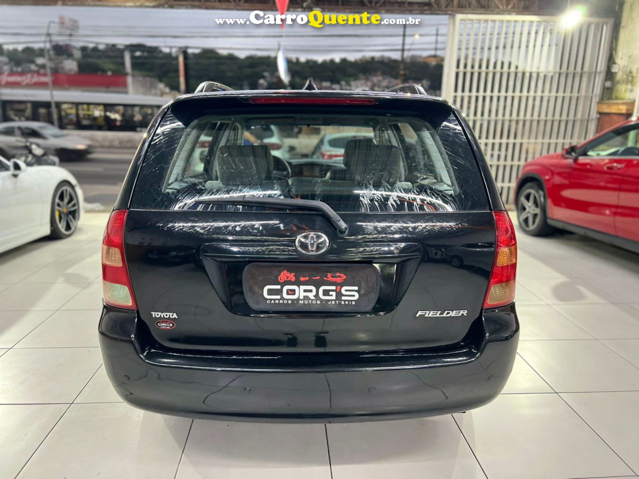 TOYOTA   COROLLA FIELDER SW S  1.8 16V 136CV AUT   PRETO 2007 1.8 GASOLINA - Loja