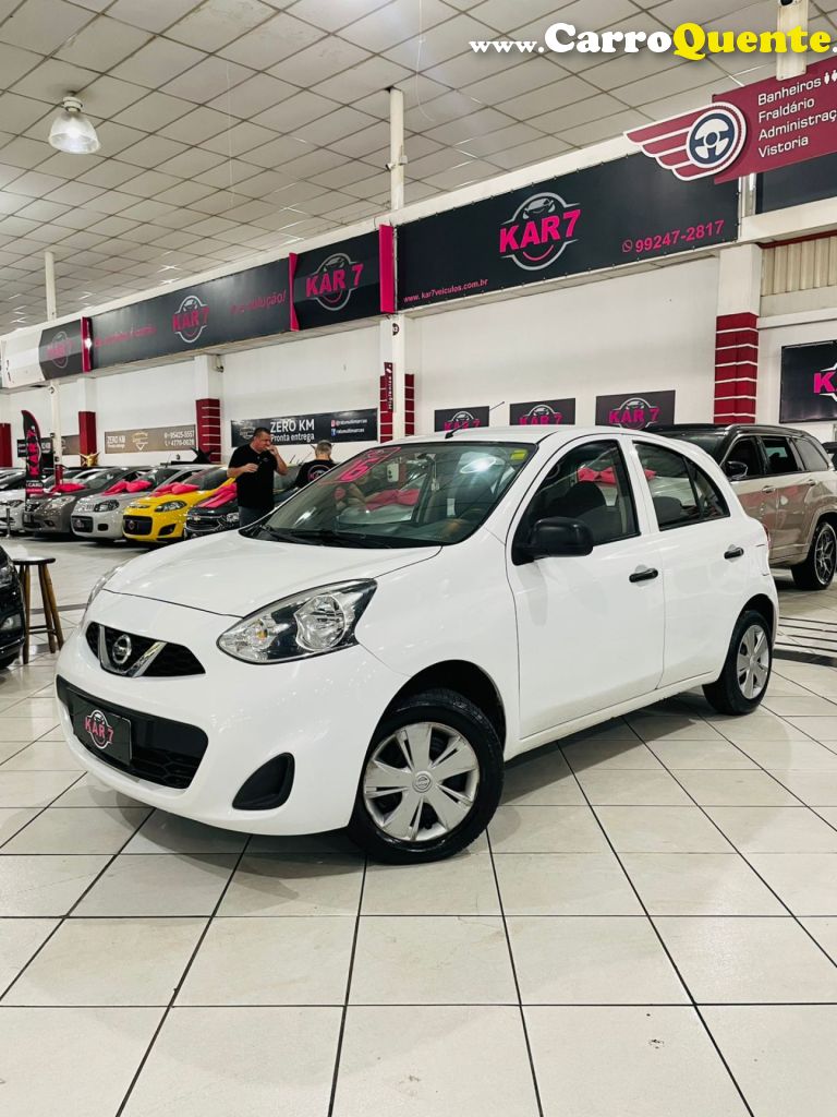 NISSAN   MARCH S 1.0 12V FLEX 5P   BRANCO 2016 1.0 FLEX - Loja