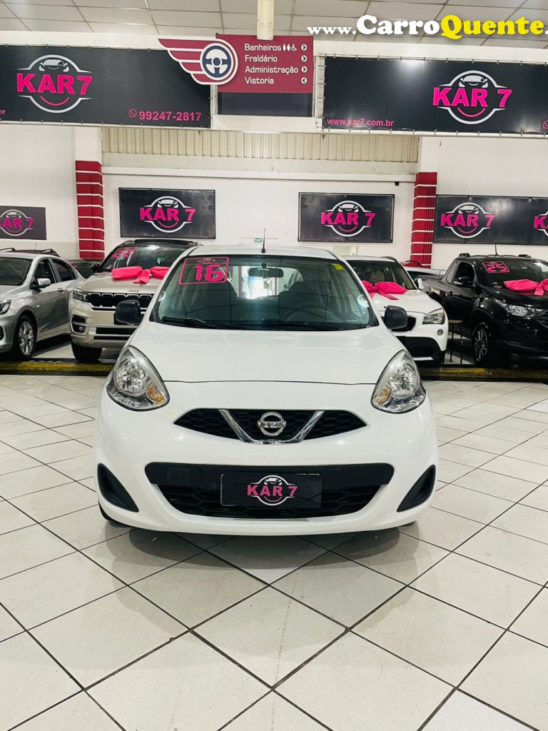 NISSAN   MARCH S 1.0 12V FLEX 5P   BRANCO 2016 1.0 FLEX - Loja