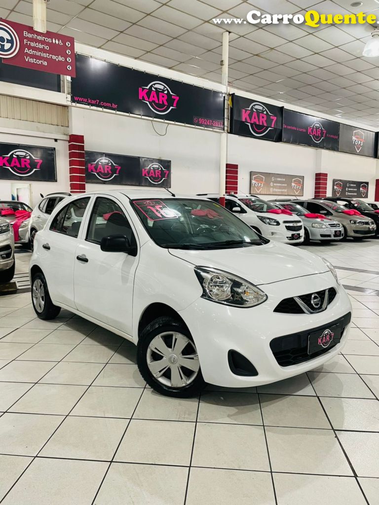 NISSAN   MARCH S 1.0 12V FLEX 5P   BRANCO 2016 1.0 FLEX - Loja