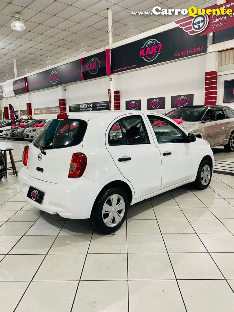 NISSAN   MARCH S 1.0 12V FLEX 5P   BRANCO 2016 1.0 FLEX - Loja