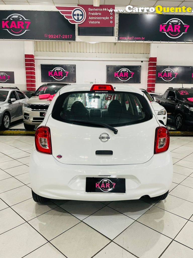 NISSAN   MARCH S 1.0 12V FLEX 5P   BRANCO 2016 1.0 FLEX - Loja